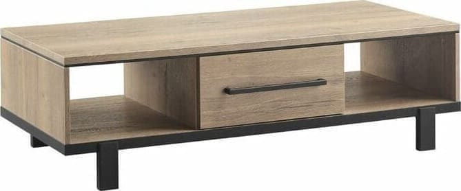 Pronto Wonen Salontafel Adanti 135x67 barley Zwart Salontafel