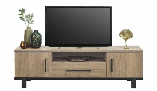 Pronto Wonen TV-meubel Adanti 175 barley Zwart Tv-meubel|Tv-dressoir