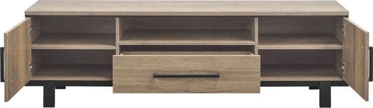 Pronto Wonen TV-meubel Adanti 175 barley Zwart Tv-meubel|Tv-dressoir