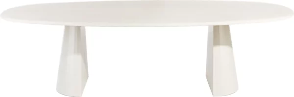 Xooon Lund eetkamertafel ovaal 210 x 120 cm. - stone-skin - cone poot Eettafel