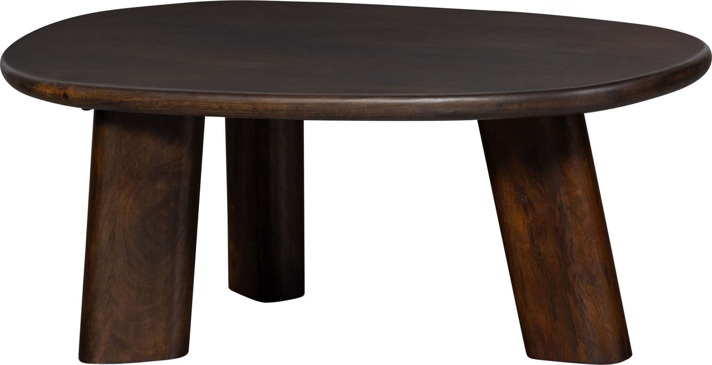 BePureHome Roundly salontafel mango hout walnoot Bruin Salontafel