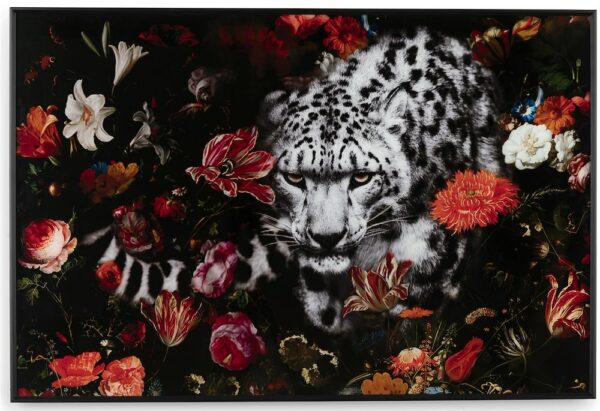 COCO maison Floral Cheetah schilderij 120x80cm Multi Schilderij