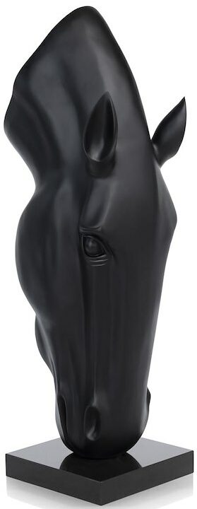 COCO maison Horse Head beeld H107cm - zwart Zwart Woonaccessoire
