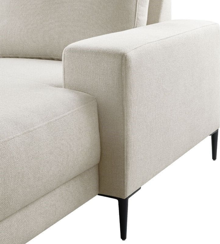 Pronto Wonen Hoekbank Portona ecru Beige|Wit Bank