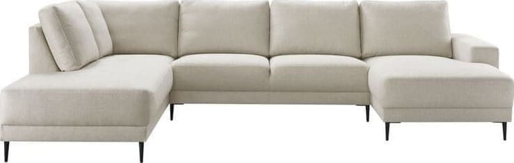 Pronto Wonen Hoekbank Portona ecru Beige|Wit Bank
