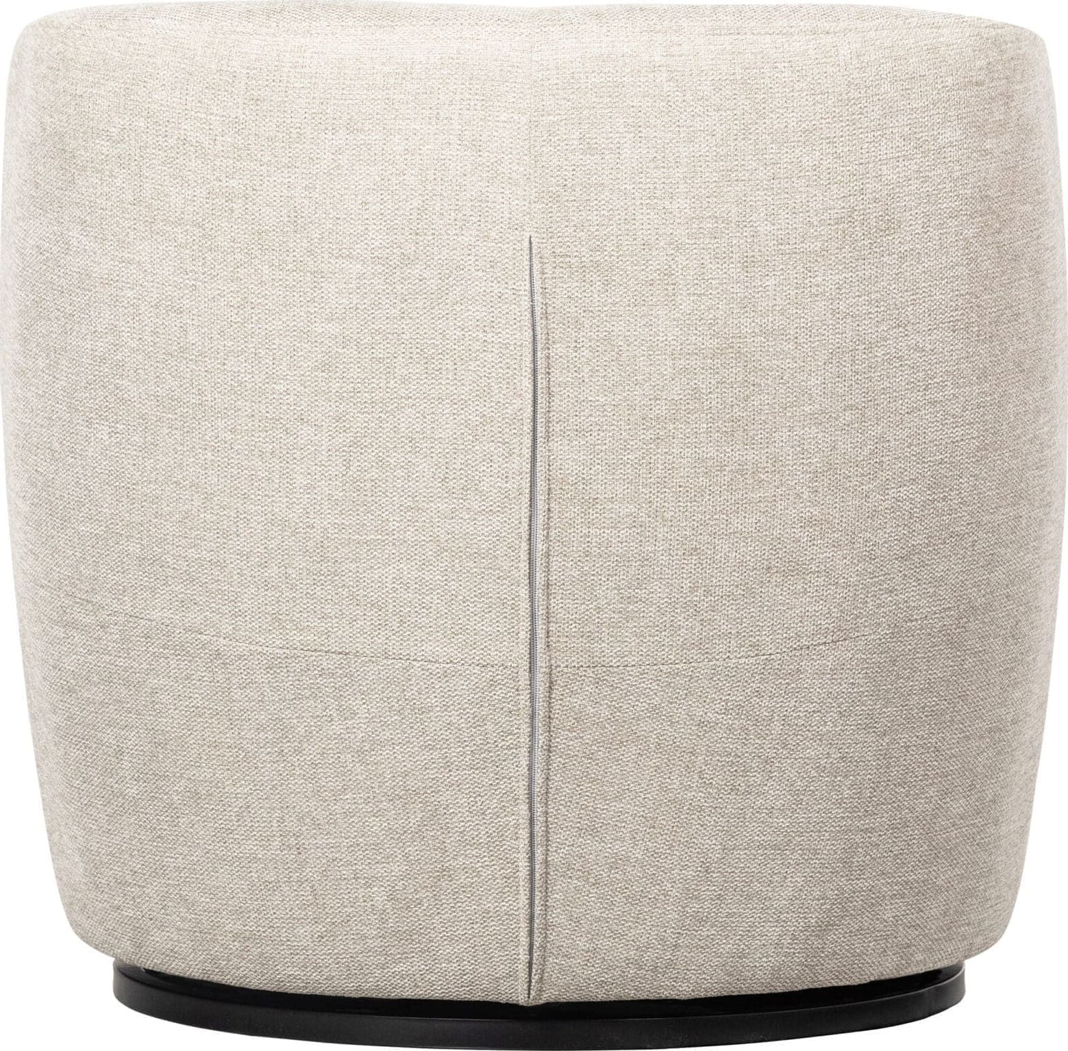 WOOOD Exclusive Serra Draaifauteuil Geweven Stof Off White Wit Draaifauteuil