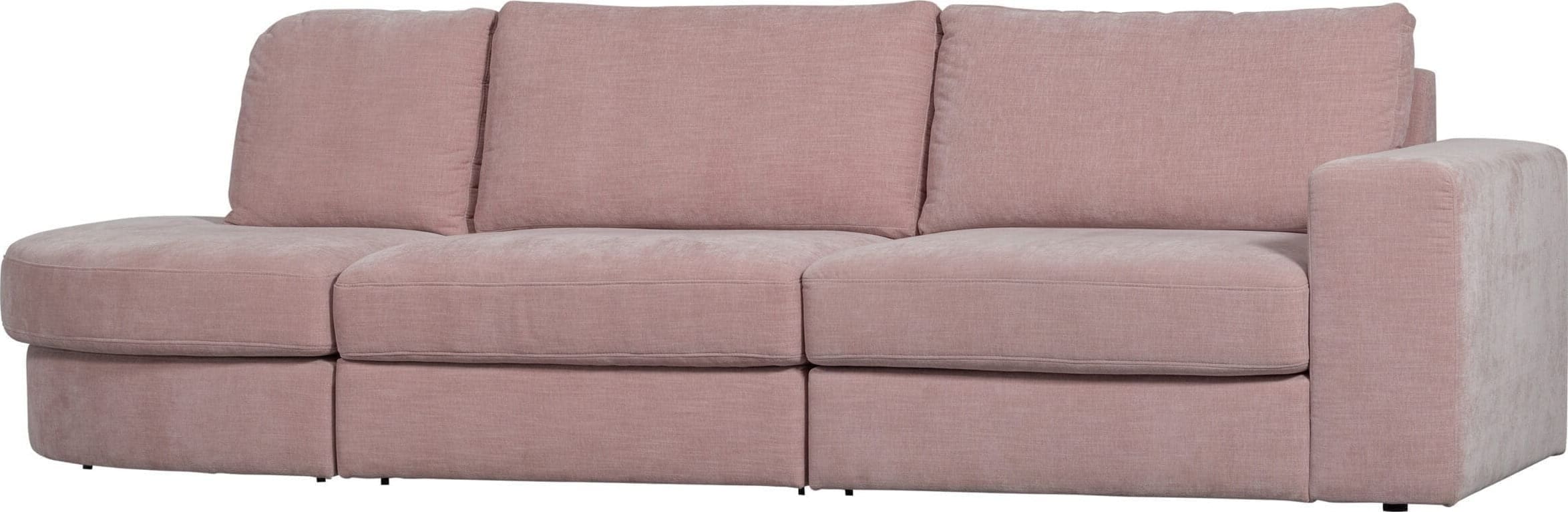 vtwonen Family 2,5-zitsbank Ronding Links Roze Blauw Bank