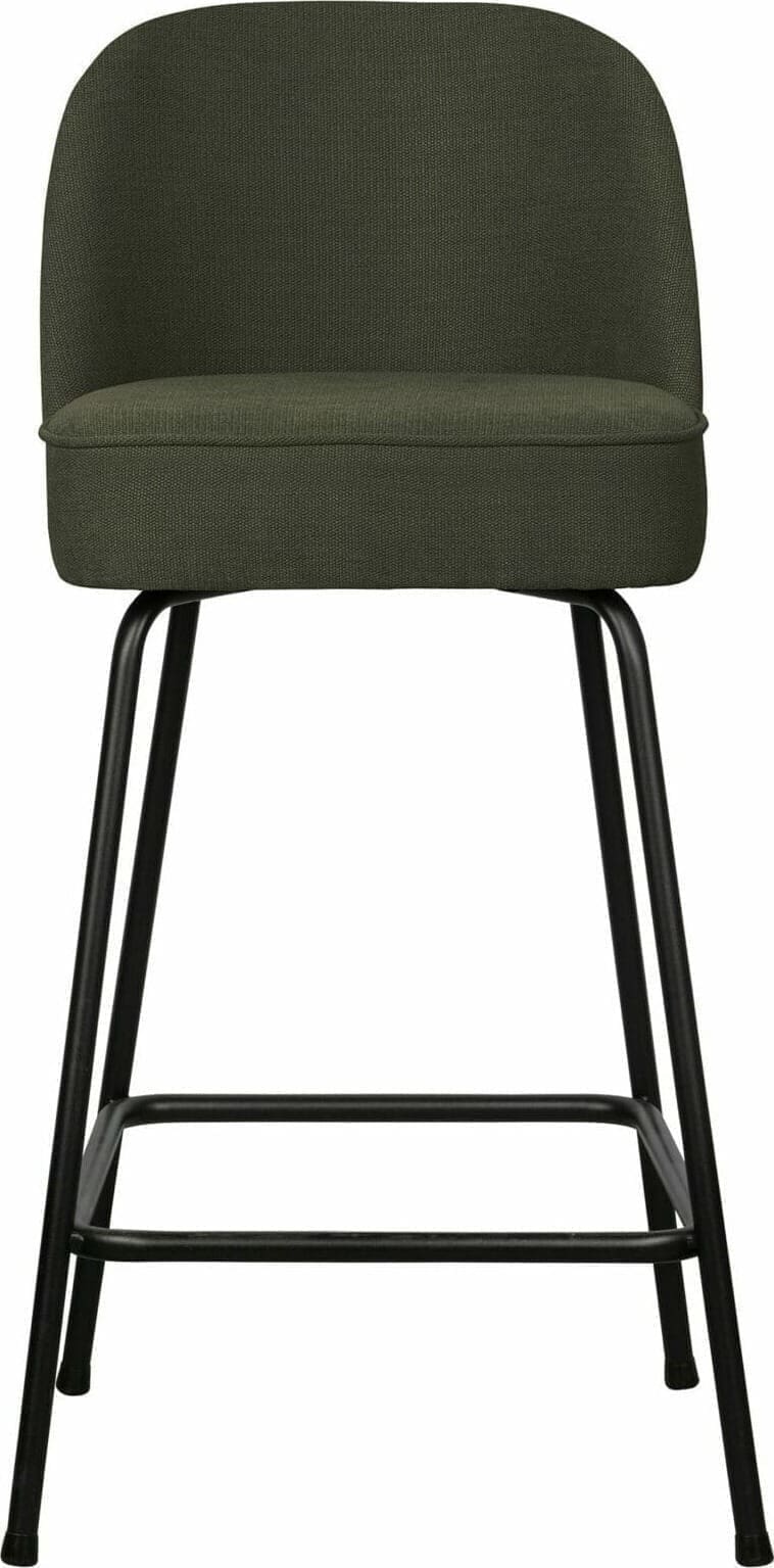 BePureHome Vogue Barstoel 65cm Geweven Stof Warm Groen Groen