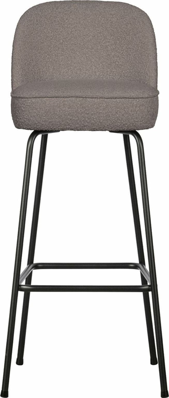 BePureHome Vogue Barstoel 80cm Bouclé Nougat Taupe|Bruin
