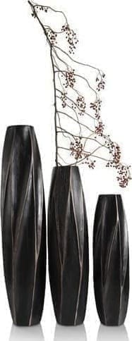 COCO maison Merle vaas H52cm Zwart Woonaccessoire