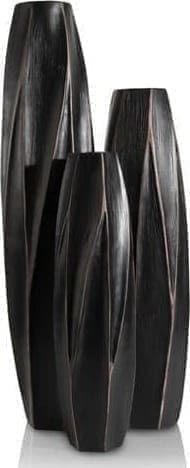 COCO maison Merle vaas H52cm Zwart Woonaccessoire