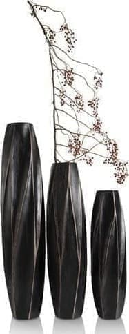 COCO maison Merle vaas H63cm Zwart Woonaccessoire