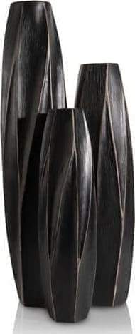 COCO maison Merle vaas H81cm Zwart Woonaccessoire