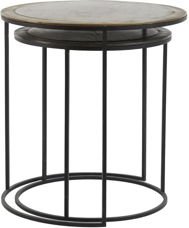 Bijzettafel Talca - Ant Koper+brns Edge Light & Living Bijzettafel 6706018