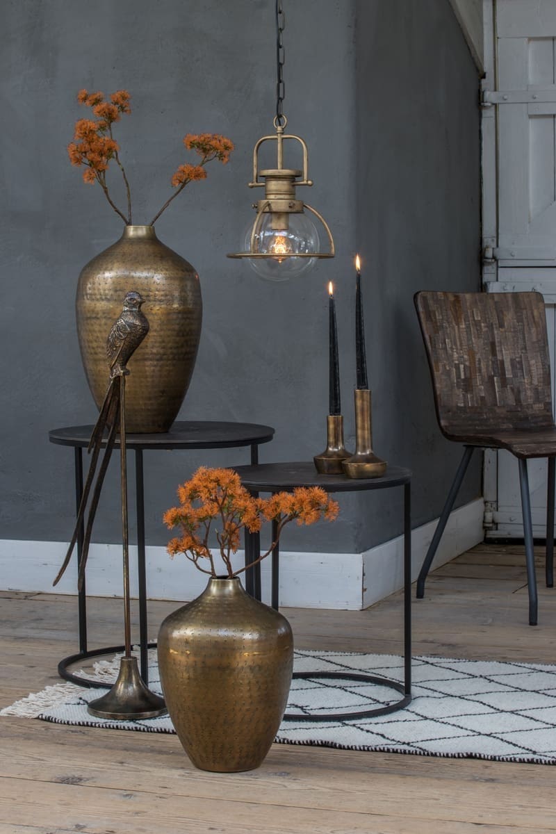 Bijzettafel Talca - Ruw Lood Antiek Light & Living Bijzettafel 6706015