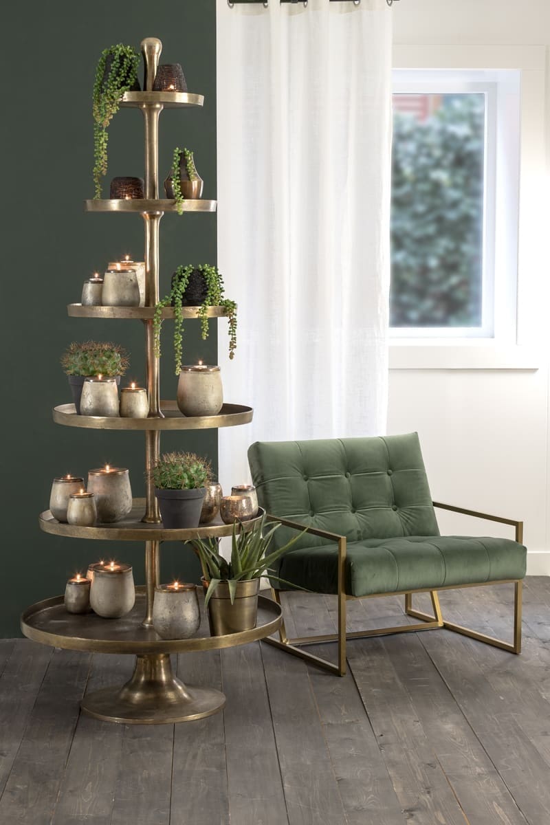 Etagere Hokksund - Antiek Brons Light & Living Woonaccessoire|Woningdecoratie 5140918