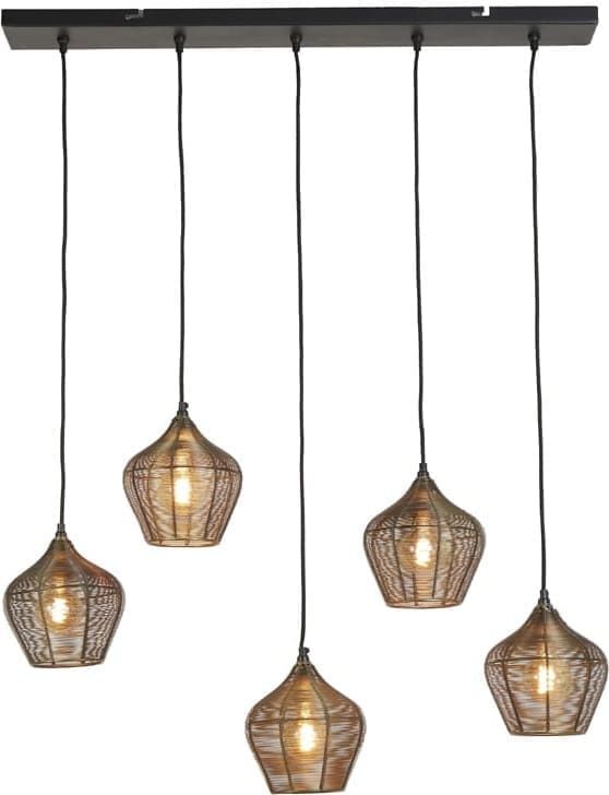 Hanglamp Alvaro - Antiek Brons Light & Living Hanglamp 2956818