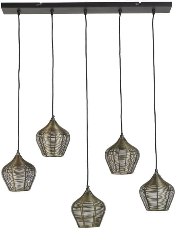 Hanglamp Alvaro - Antiek Brons Light & Living Hanglamp 2956818