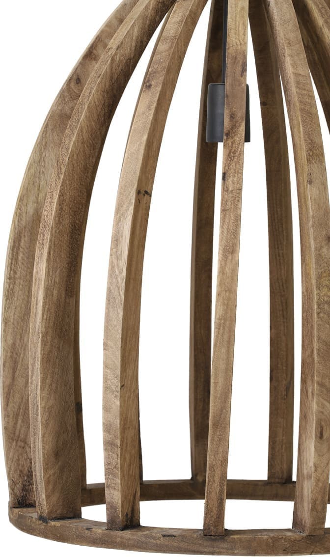 Hanglamp Haranka - Hout Donker Bruin Light & Living Hanglamp 2932884