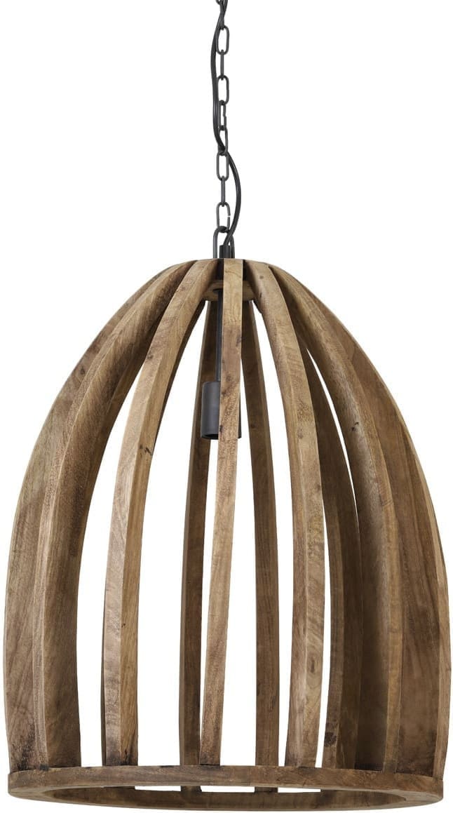 Hanglamp Haranka - Hout Donker Bruin Light & Living Hanglamp 2932884