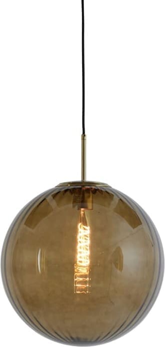 Hanglamp Magdala - Glas Bruin+goud Light & Living Hanglamp 2957482