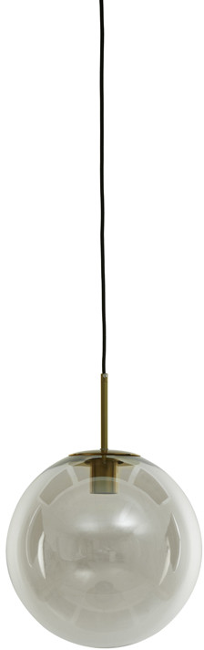 Hanglamp Medina - Antiek Brons+glas Helder Light & Living Hanglamp 2958863
