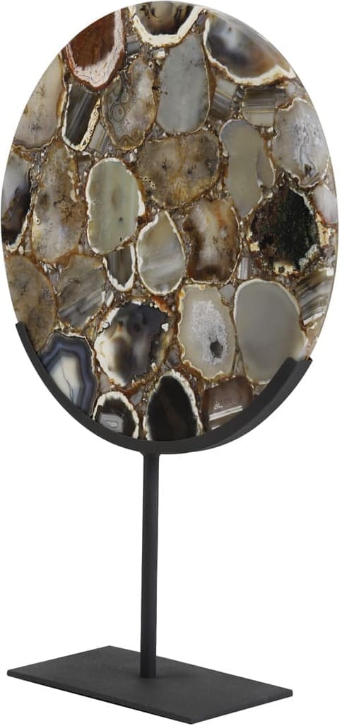 Ornament Gouya - Agaat Bruin+mat Zwart Light & Living Beeld 7417312