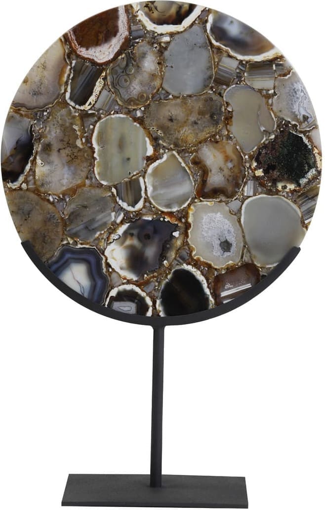 Ornament Gouya - Agaat Bruin+mat Zwart Light & Living Beeld 7417312