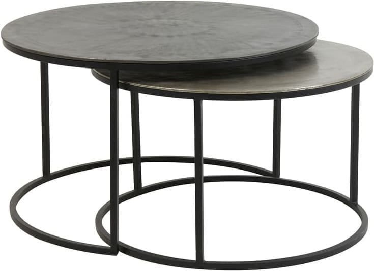 Salontafel Talca - Ruw Lood+ant. Lood Light & Living Salontafel 6712111