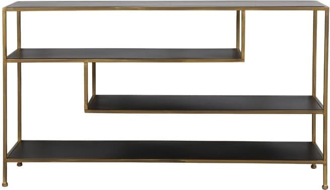 Side Ylaya - Mat Zwart-goud Light & Living Wandtafel 6738085
