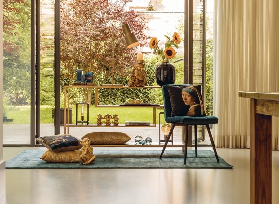 Side Ylaya - Mat Zwart-goud Light & Living Wandtafel 6738085