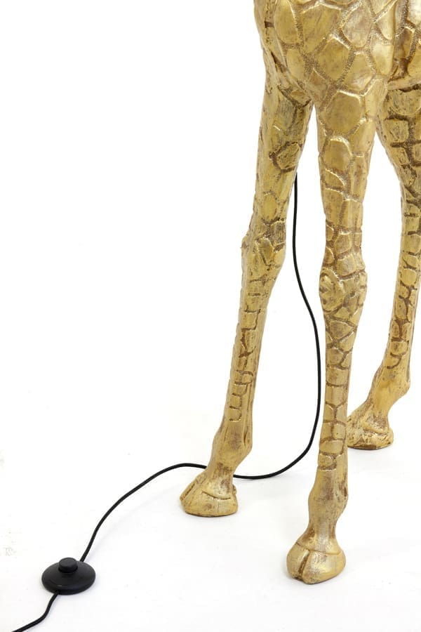 Vloerlamp Giraffe - Antiek Brons Light & Living Vloerlamp 1729618