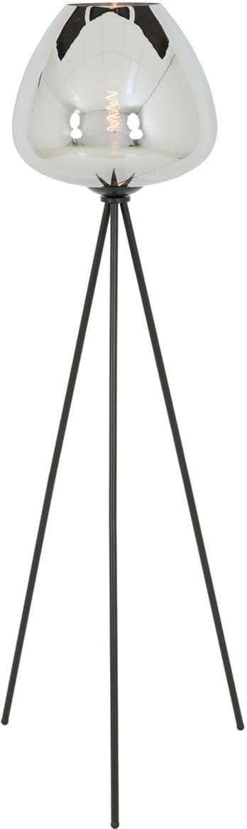 Vloerlamp Mayson - Smoke Glas-mat Zwart Light & Living Vloerlamp 1868612