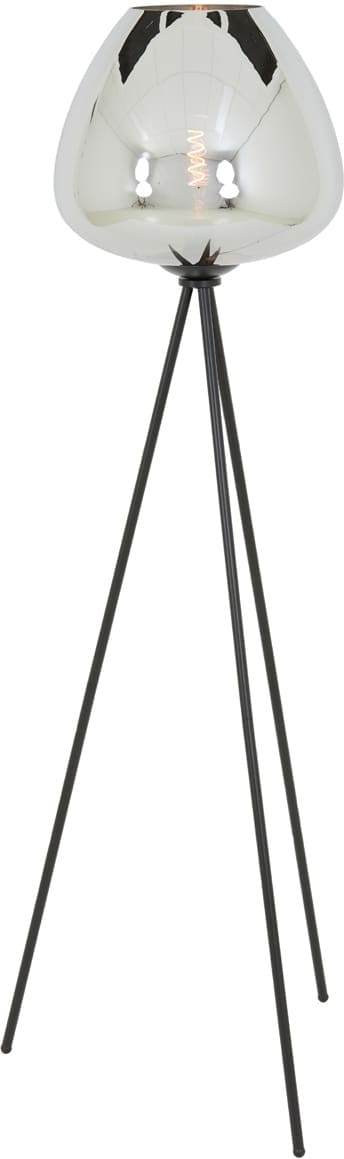 Vloerlamp Mayson - Smoke Glas-mat Zwart Light & Living Vloerlamp 1868612
