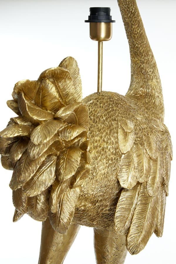 Vloerlamp Ostrich - Antiek Brons Light & Living Vloerlamp 1735318