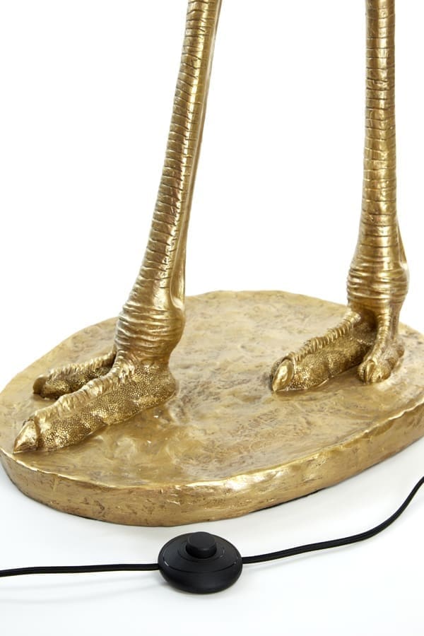 Vloerlamp Ostrich - Antiek Brons Light & Living Vloerlamp 1735318