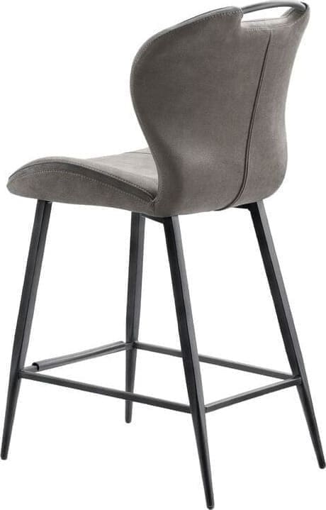 Pronto Wonen Barkruk Tantini microvezel luxor antraciet Antraciet Barstoel