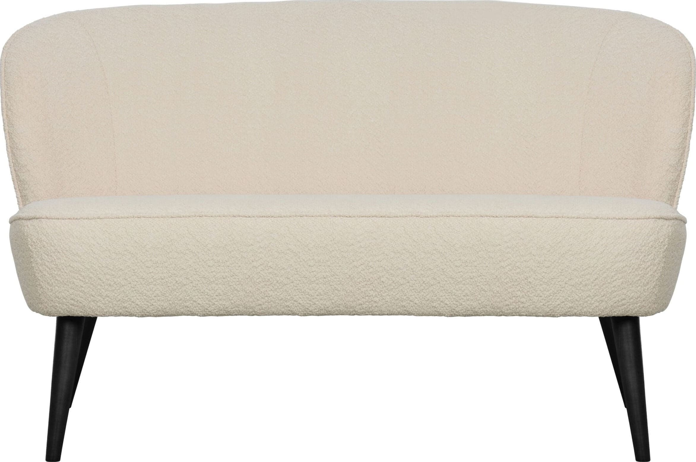 WOOOD Sara Bankje Bouclé Creme Beige