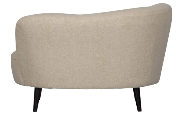 WOOOD Sara Lounge Fauteuil Links Teddy Off White Wit Fauteuil