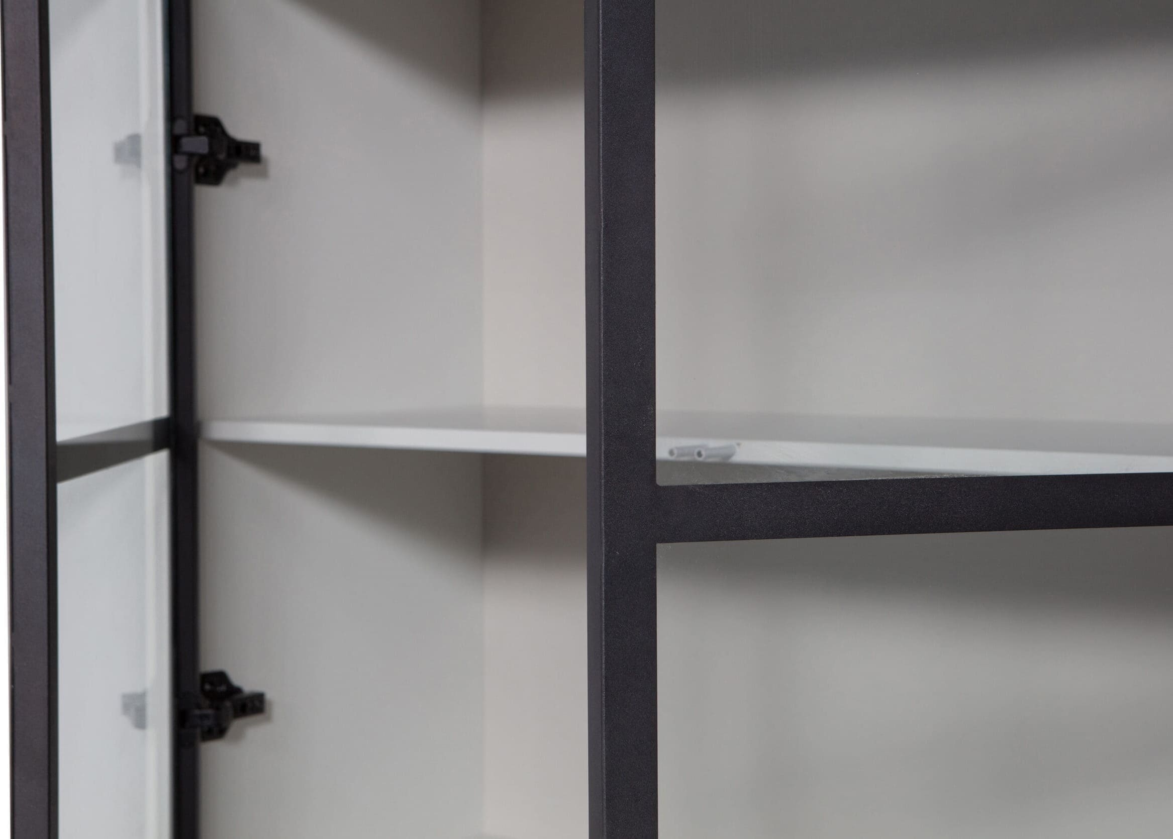 vtwonen Basic 4-drs Vitrinekast Grenen Mist Wit Kast