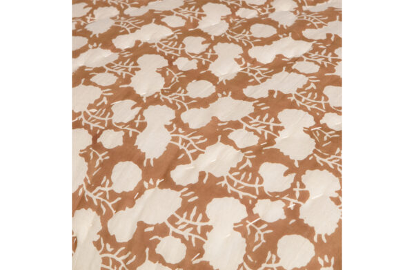 BePureHome Foliage Quilt/plaid Met Print Hand Gequilt Bruin 220x265cm Bruin Woonaccessoire