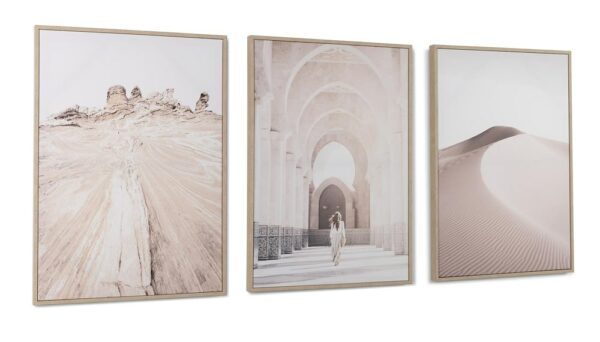 COCO maison Desert set van 3 prints 50x70cm Multi Schilderij