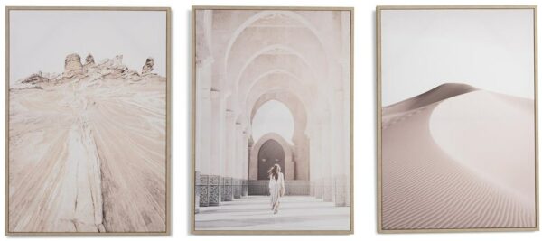 COCO maison Desert set van 3 prints 50x70cm Multi Schilderij