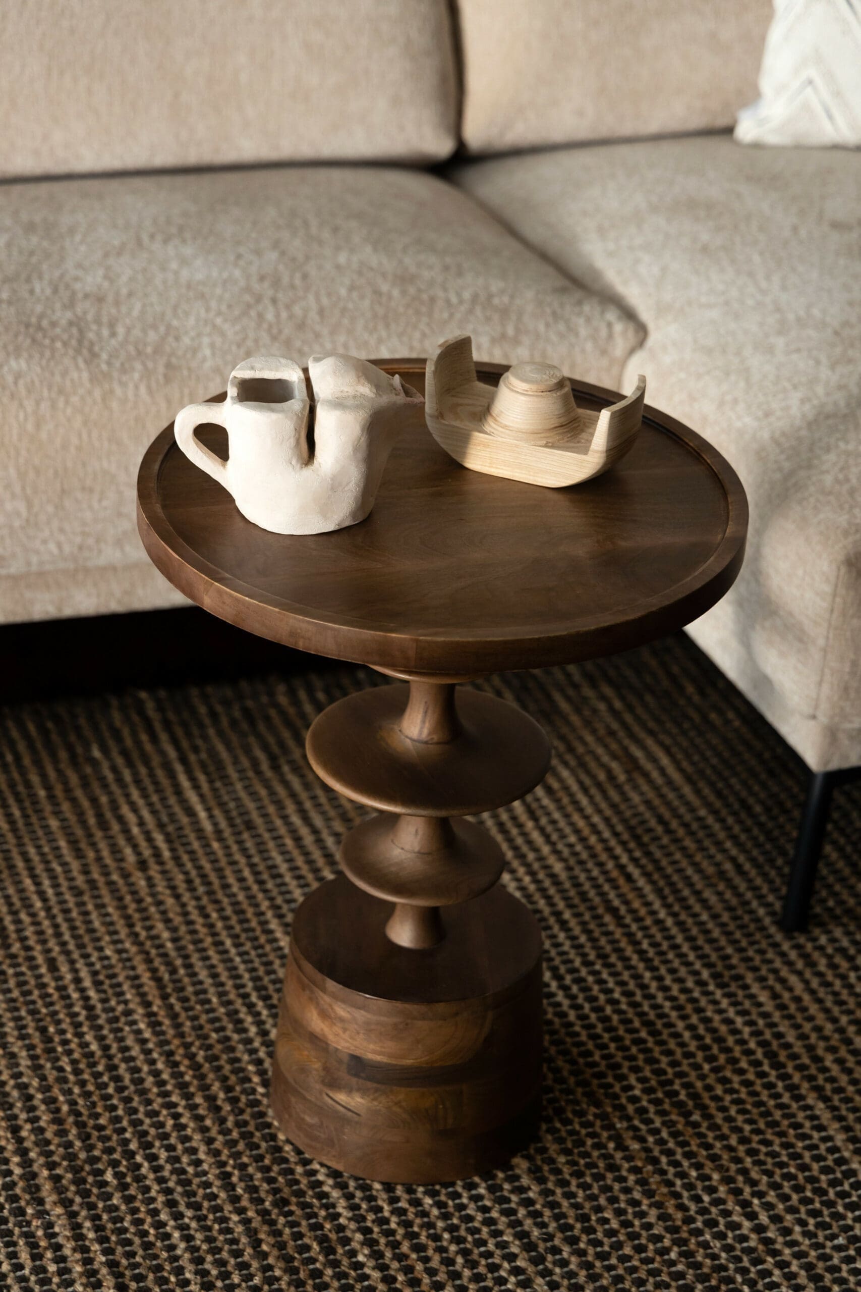 Bijzettafel Cath Walnut Dutchbone ZVR2300339