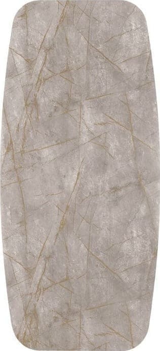 INHOUSE Eettafel Canarias tonvormig HPL brons 220x100cm Brons Eettafel