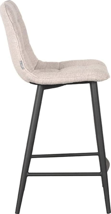 LABEL51 Barkruk Jelt - Naturel - Boucle - Zithoogte 65 Naturel Barstoel