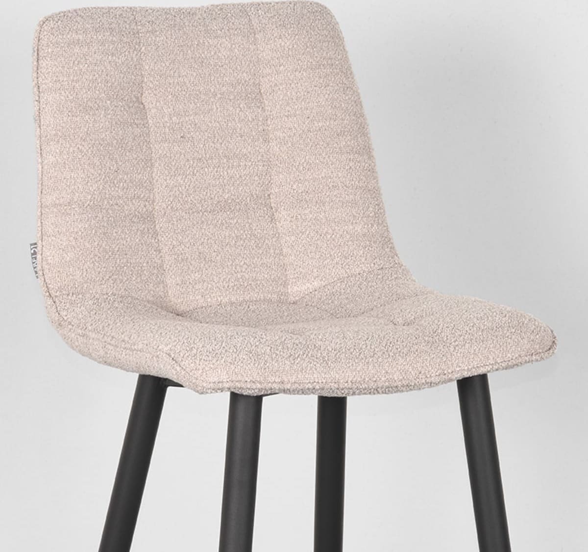 LABEL51 Barkruk Jelt - Naturel - Boucle - Zithoogte 65 Naturel Barstoel