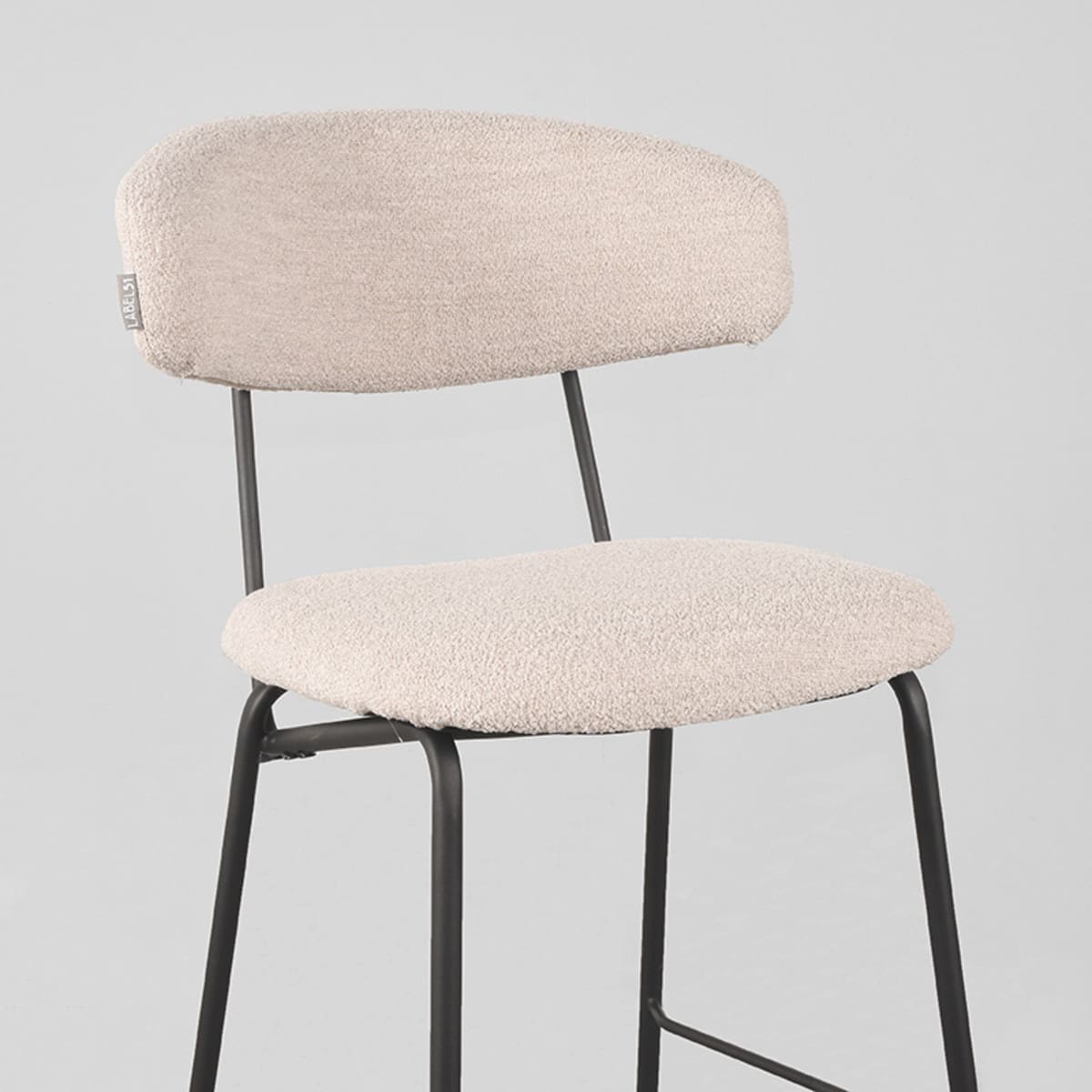 LABEL51 Barkruk Zack - Naturel - Boucle - Zithoogte 65 Naturel Barstoel