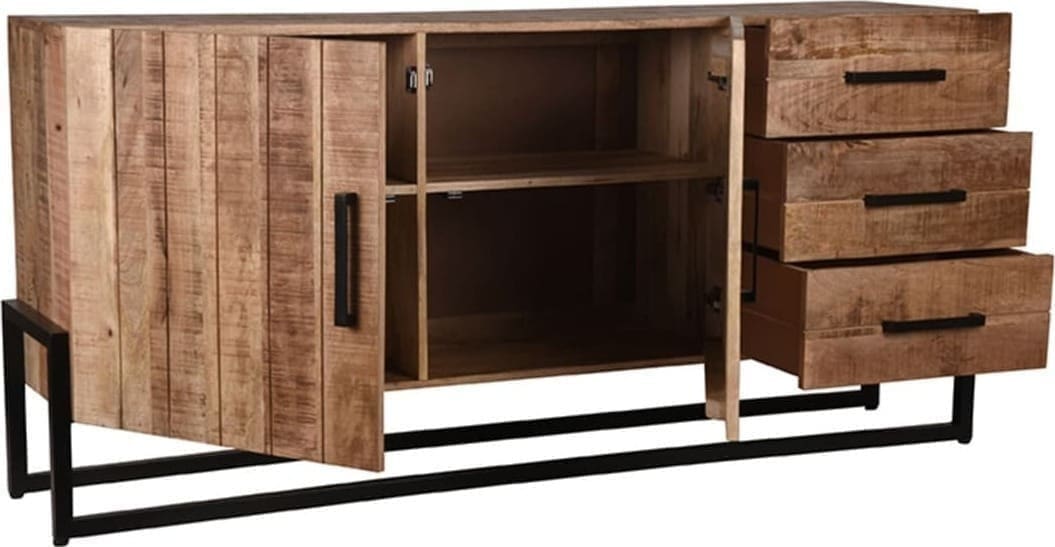 LABEL51 Dressoir Bolivia - Rough - Mangohout Naturel Dressoir