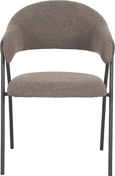LABEL51 Eetkamerstoel Lowen - Bruin - Boucle Bruin Eetkamerstoel